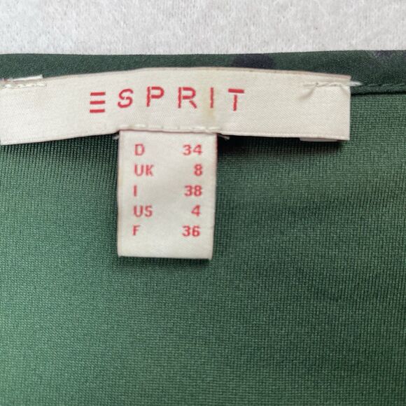 Esprit Mini Green Polka Dot Dress Career Teacher Y2K -4 - Picture 5 of 10